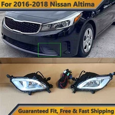 Fog Lights Lamps 2pcs Pair + Wiring Driver Passenger for 2017 2018 Kia Forte