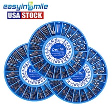 3Kits Dental Endodontic Screw Post Complet Kit Metal Stainless Steel + 2pcs Key 