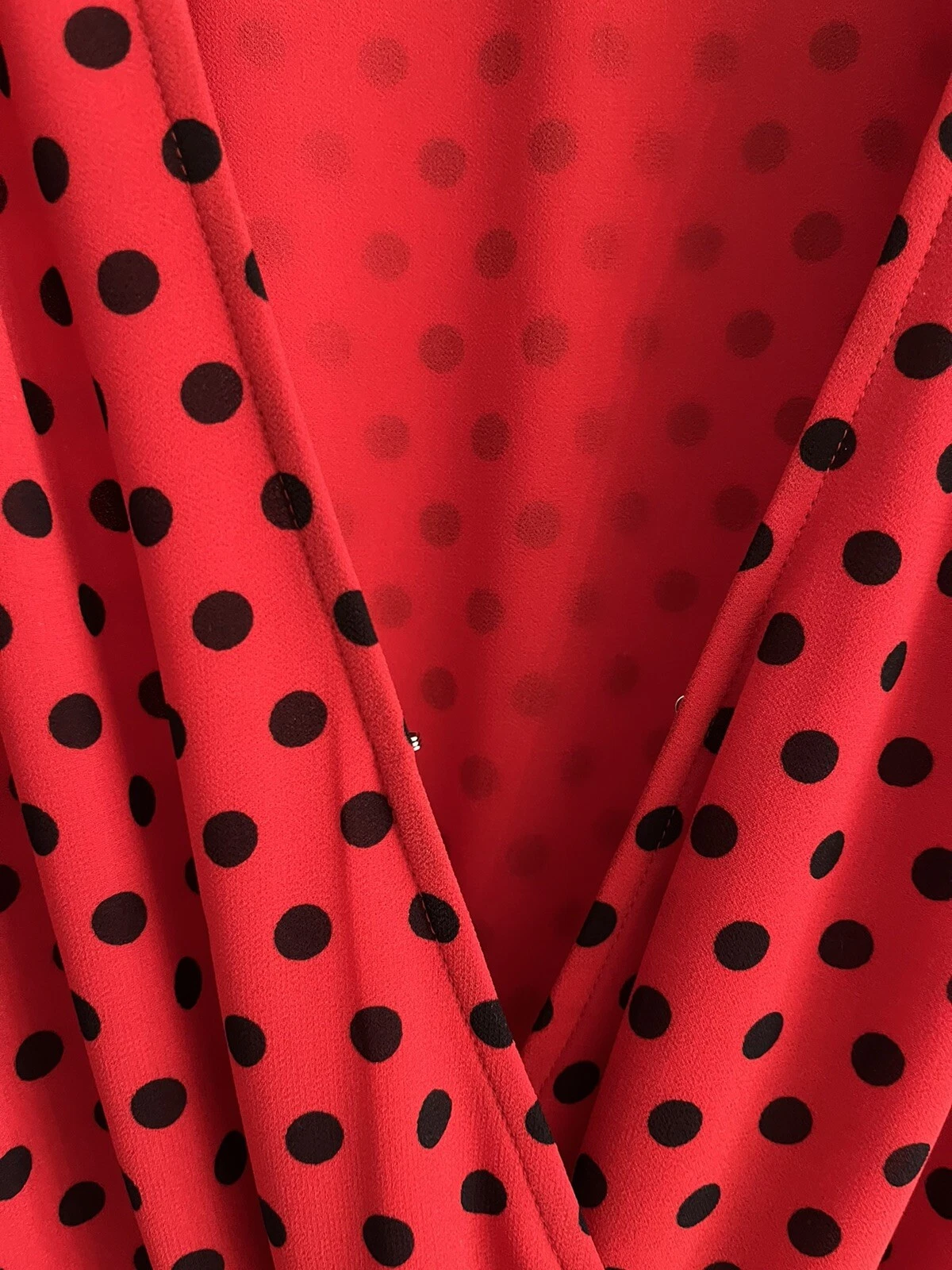 Abito Michael Kors taglia media rosso e con pois neri abito donna