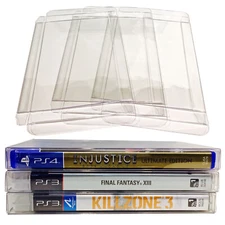 PLASTIC PROTECTIVE BOX PROTECTOR DISPLAY SLEEVE CASE For SONY PS3 PS4 CIB GAMES