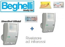 BEGHELLI INTELLIGENT ANTIFURTO ALLARME 2 SENSORI VOLUMETRICI 8154 WIRELESS RADIO