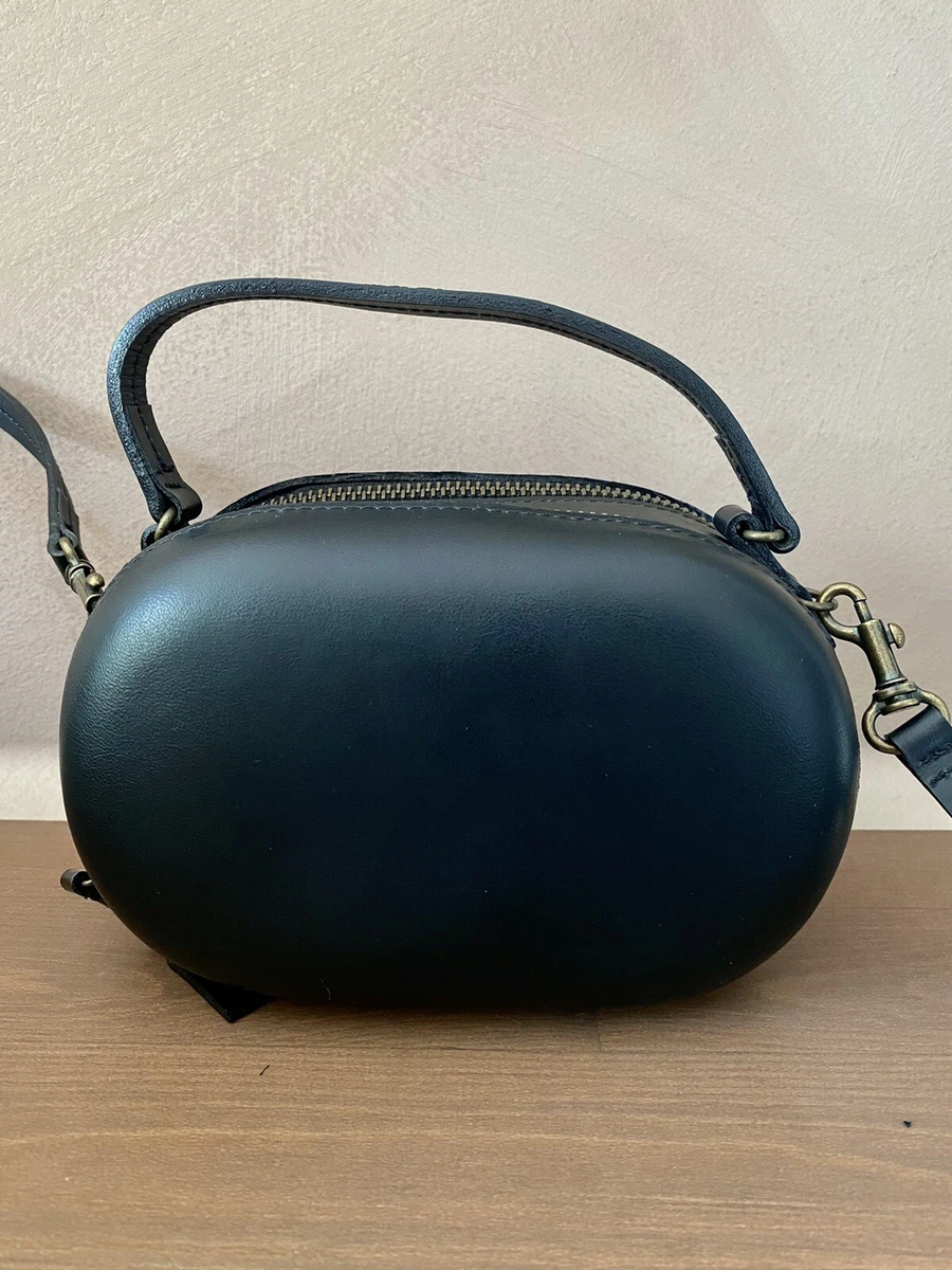 Vintage Jean Paul Gaultier JPG Black Rigid Dragon Leather 2 way Crossbody Bag