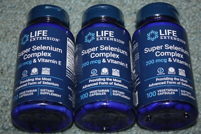 Life Extension selenium health dietary supplement pill vegetarian veg capsules