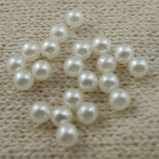 White Round Pearls Beads Without Hole Handmade Necklace Making Jewelry 2000pcs