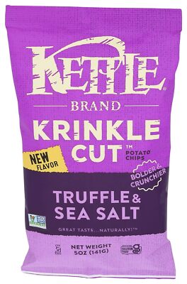 KETTLE FOODS Truffle & Sea Salt Krinkle Cut Potato Chips 5 oz