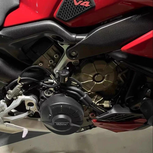 matt Kohlefaser Rahmen Seitendeckel Panel Schutz für Ducati Panigale V4 V4S 18- - Bild 2 von 13