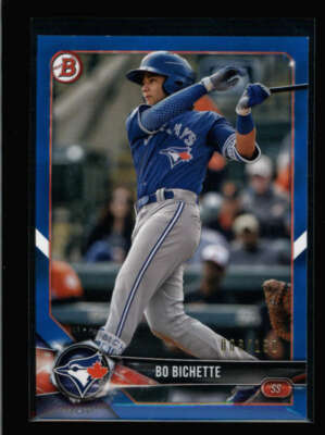 BO BICHETTE 2018 BOWMAN DRAFT #BD-32 ROOKIE BLUE PARALLEL #006/150
