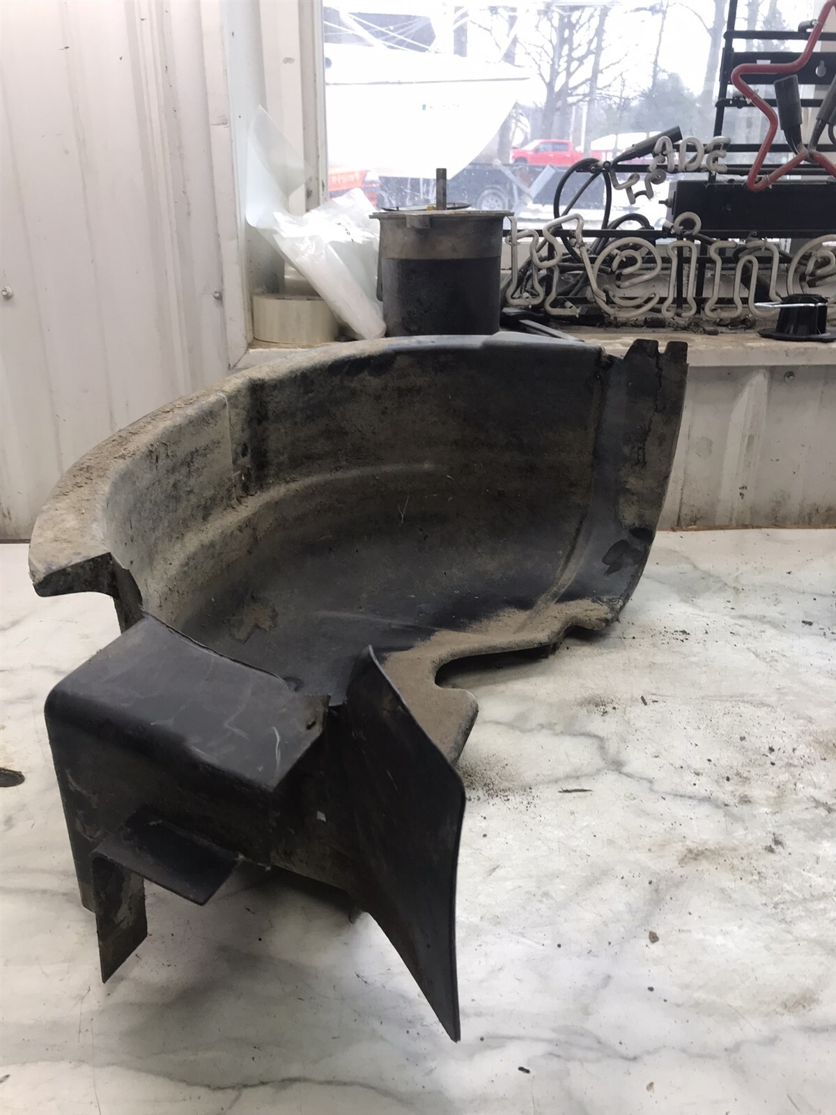 95 Yamaha G14 Gas Golf Cart Right Rear Inner Fender Replacement