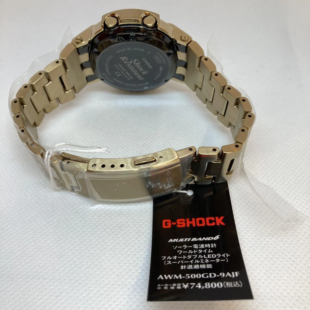 CASIO G-SHOCK AWM-500GD-9AJF Tough Solar Gold Mens Watch Used
