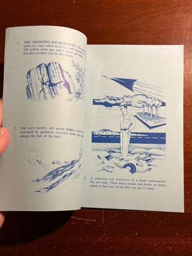 Trail of the Giant Logs Petrified Forest National Park Arizona Vtg Booklet - Picture 3 of 4