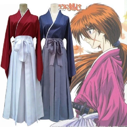 Rurouni Kenshin Himura Kenshin Cosplay Costume All Size Custom