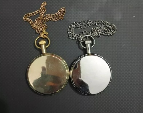 Lot of 2 Watch elgin vintage pocket Collectible Antique Brass Pocket Watch GIFT - Picture 4 of 6