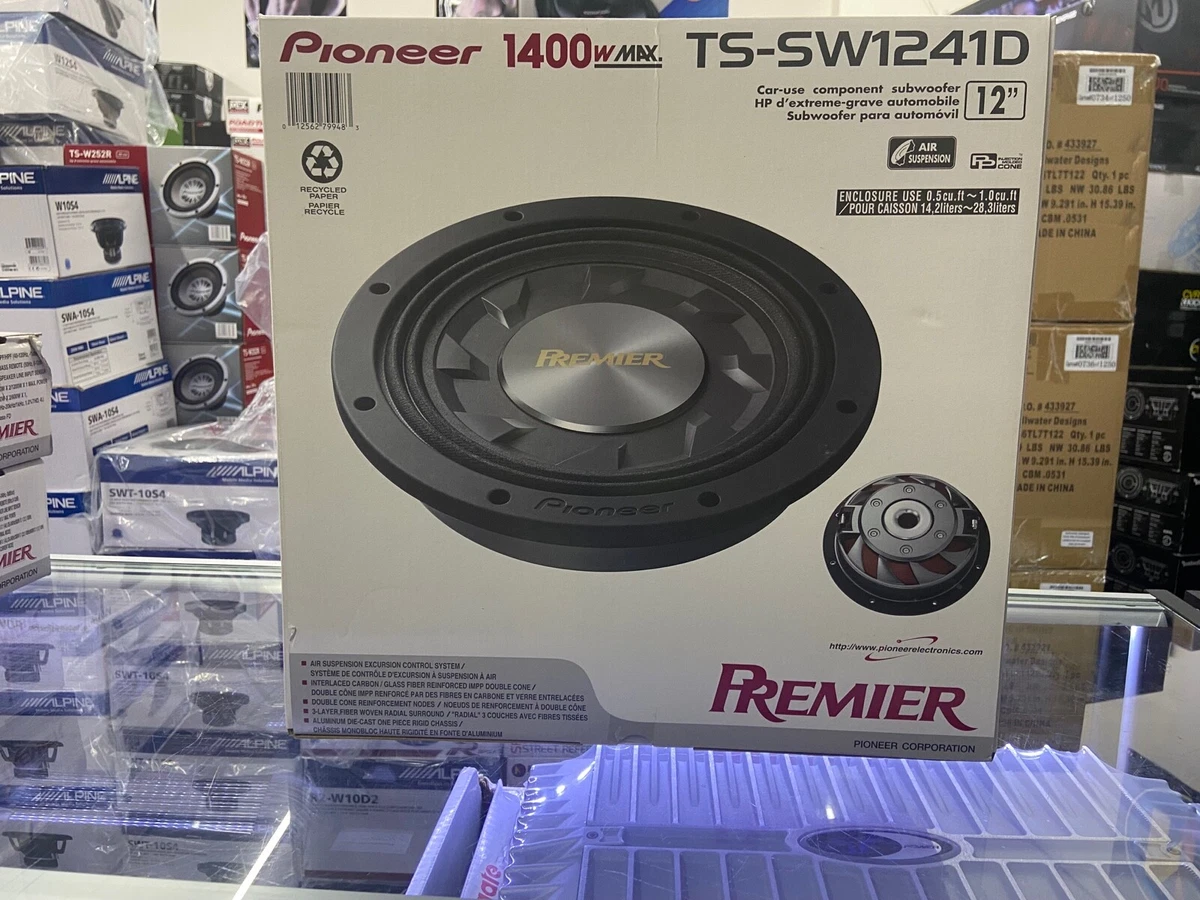 PIONEER PREMIER TS-SW1241D 1-WAY SHALLOW SUBWOOFER *CLASSIC* | eBay