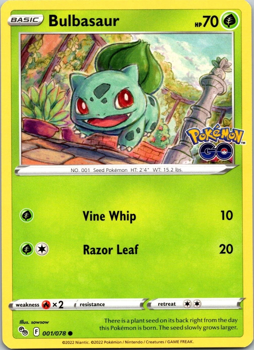 Bulbasaur 001/078 Pokmon GO for sale | eBay
