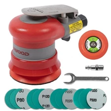 Pneumatic random orbital sander 3-inch light weight palm sander 3/32" (2.5 mm...