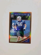 2018 Optic Quenton Nelson Colts Bronze Holo Prizm Parallel Rookie Card #101. rookie card picture