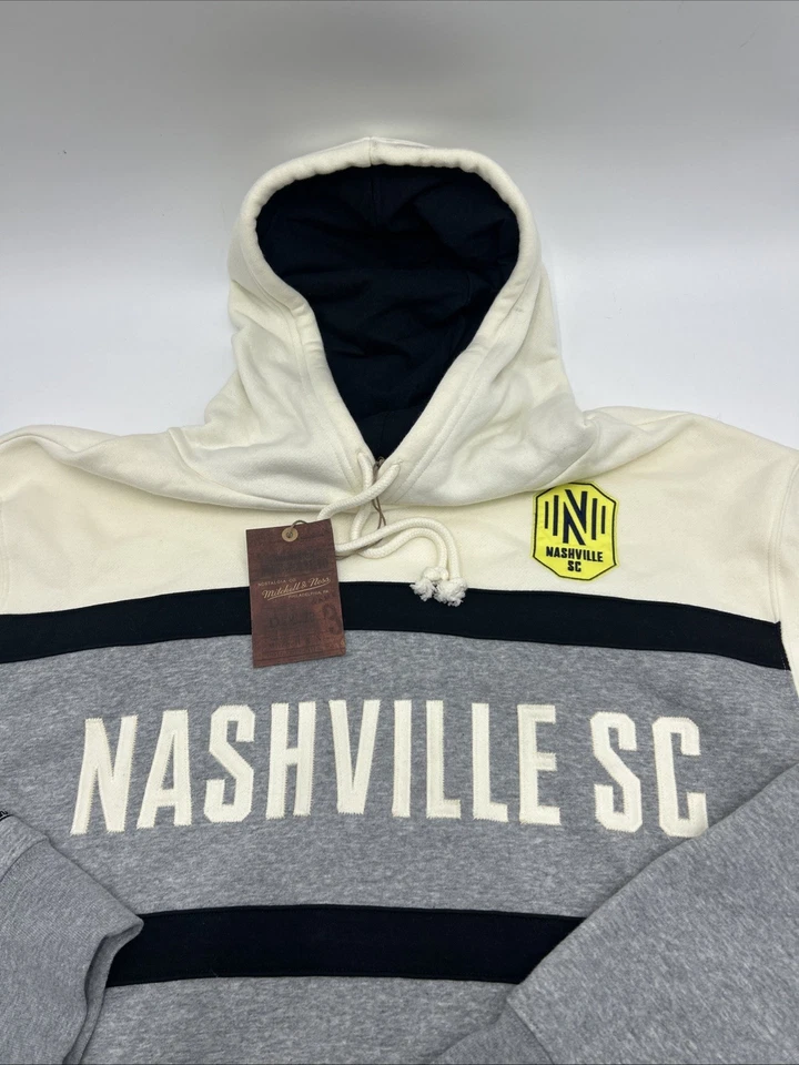 NUEVO Mitchell & Ness Hombres MLS Nashville FC Head Coach Sudadera con Capucha Talla XXL 2XL Foto 2 de 4
