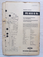 Service-Helfer 4 Fernseh-Chassis FE 855 E/E1 RAFENA Werk Radeberg 1957