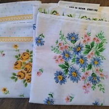 8 Vintage Floral Womens Handkerchiefs MADE IN USA NEW OLD STOCK