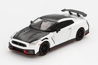 Mini Gt 1/64 Scale Nissan GT-R Nismo 2024 Brilliant White Pearl Right-Hand Drive