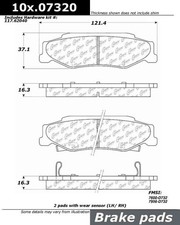 For Cadillacchevrolet 97-13 Premium Ceramic Brake Pads With Shims Hardware