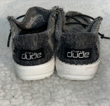 Hey Dude Wally Toddler Stretch Sox Yin Yang Gray Black Slip On Shoes Size Us 7