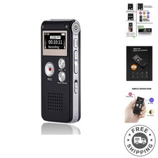 16GB Digital Voice Recorder - USB Rechargeable Dictaphone for Lectures Music