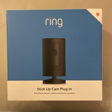 Ring Stick Up Cam Plug-In Indoor/Outdoor 1080p Security Camera - Black