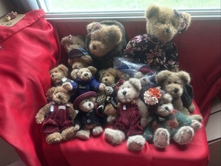 Boyds Bears Lot Of 15 Well Dressed Plush Bears Autumn Themed