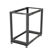 Image of StarTech com 4 Post 18U Mobile Open Frame Server Rack 19in Network Rack with