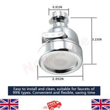 Flexible Faucet Extender 360° Bendable Sink Tap Spray Head Attachment Kitchen