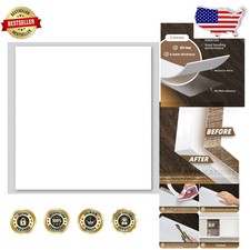 White Wood Veneer Edge Banding 12x15ft Pre-glued Furniture Restoration