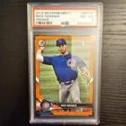 Nico Hoerner 2018 Bowman Draft #BD165 Orange #/25 PSA 8 Chicago Cubs 1st
