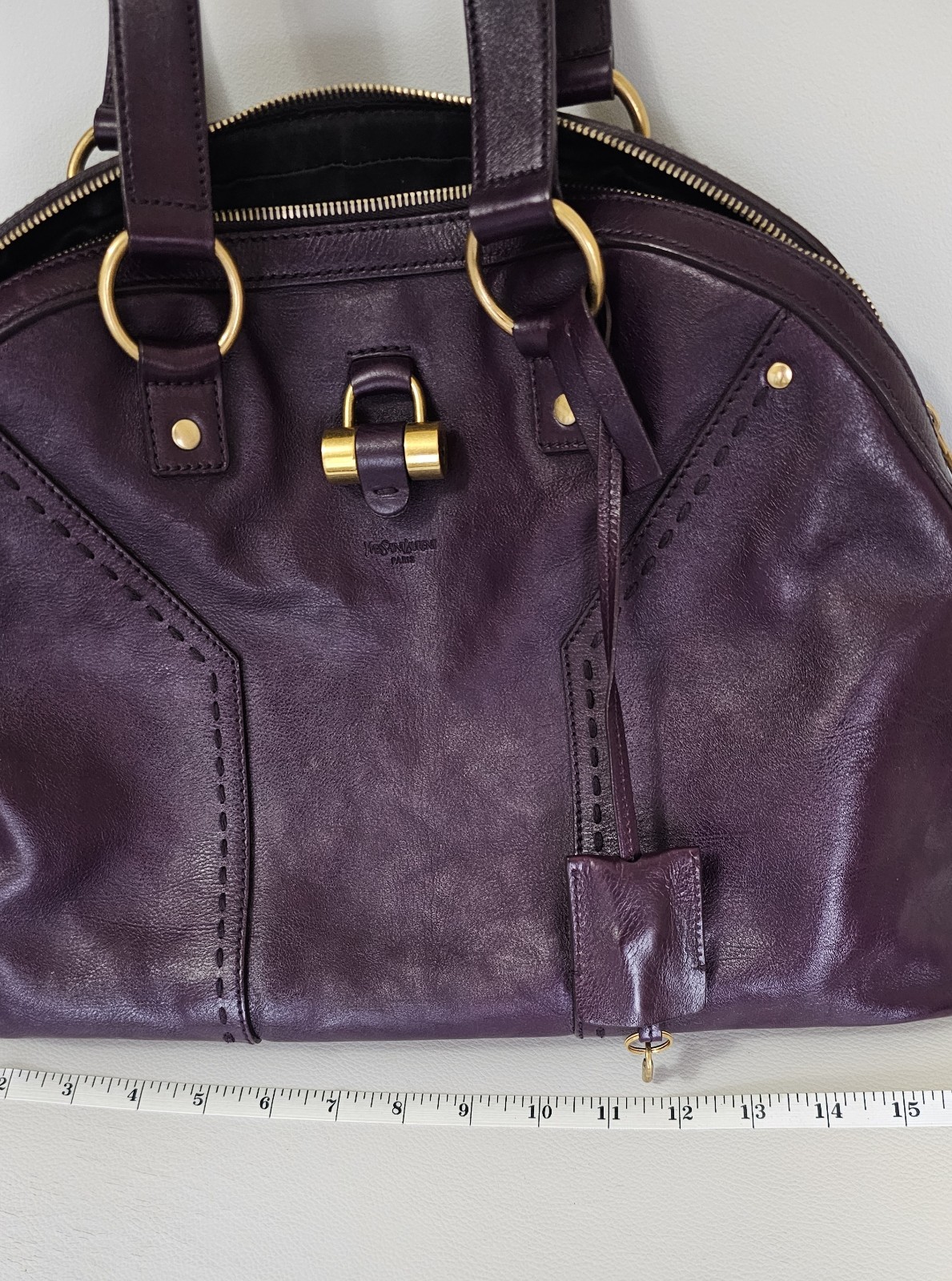 YSL Yves Saint Laurent Purple Muse Rive Gauche Sh… - image 2