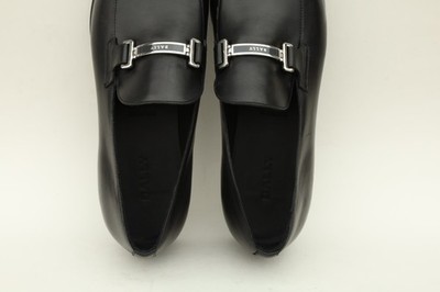 Bally ‘Onisor’ Badge Bit Mens Loafers Size US 11 E / EU 45 in Black Leather Bally  main image 3