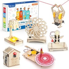6 in 1 STEM Toys for Kids Ages 8-12, STEM Kits, 3D Wooden Puzzles, Educational S