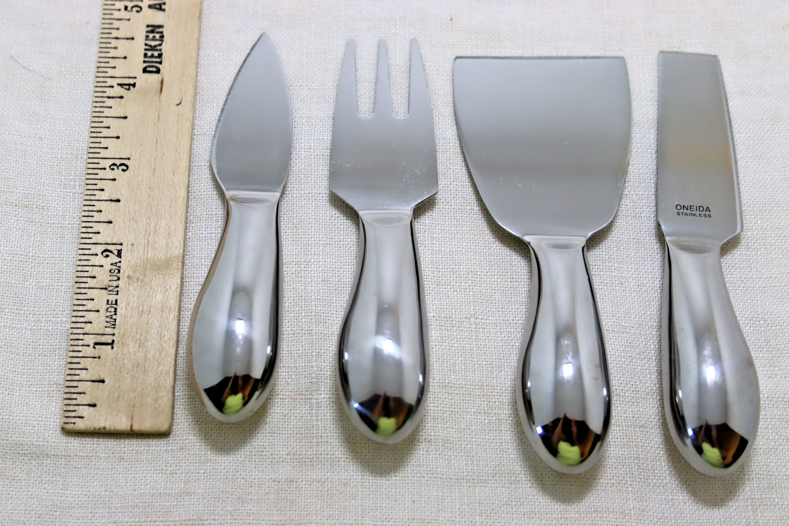 Charcuterie Tools Knives and Spreaders Oneida Stainless Steel Set of 4 Different