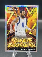 2023-24 Topps Chrome Basketball Power Boosters Kyrie Irving Silver Refractor!