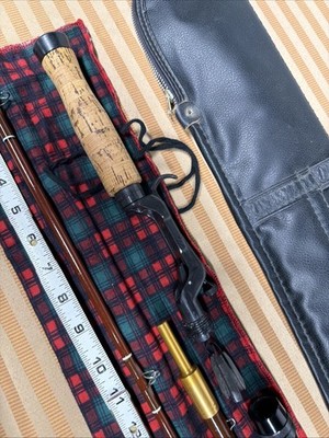 ロッド FENWICK PLC60 Vintage Fenwick PLC60 Bait/spincasting Rod, 3 Pc. Sock And Case