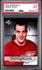 2004-05 Upper Deck Gordie Howe Mr. Hockey Retro Young Guns PSA9 #192