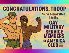 Anonymous Prank Postcard    Gay Service Membe...