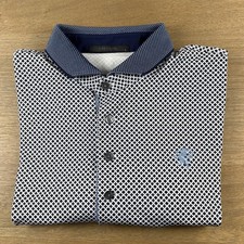 Greyson x The Tribute Golf Polo Shirt Men s L AOP Geo Performance Stretch Wolf