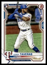 2021 Bowman Leody Taveras Rookie Texas Rangers #18