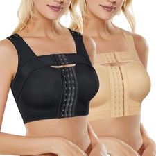 Women Front Closure Post Surgery Posture Corrector Bra Breast Support Shaper Top
