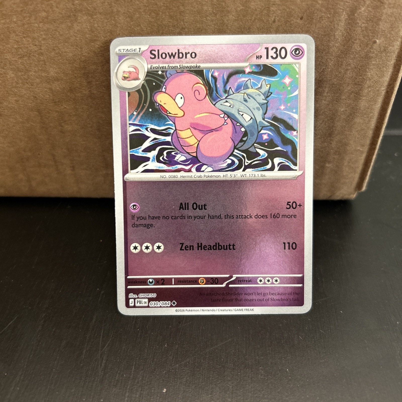 Pokemon Slowbro 030/084 Reverse Holo - Pitch Black
