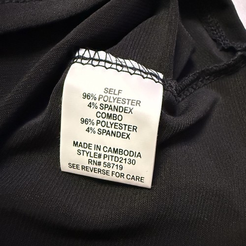Notations Petite Damen Kleid Gr. PL schwarz weiß ärmellos Polyester - Bild 7 von 10