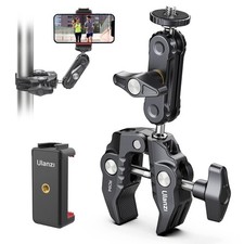 Super Clamp Camera Mount 360 Double Ballhead Magic Arm Phone Tripod ST07