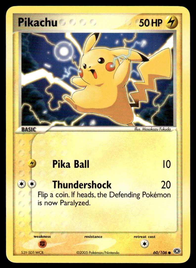 Pokemon TCG Emerald #60/106 Pikachu NM
