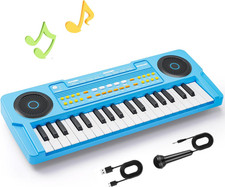 Upgraded 37 Keys Kids Piano Keyboard Portable Toddler Music Toy Keyboard with