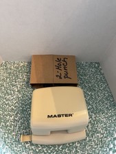 Master Electric or Battery powered 2 -hole Punch 12 Sheet Capacity 1/4"  TESTED 